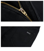 Frühling Herbst Herren Klassische Modemarke Jeans Homme Mann Weiche Stretch Schwarze Biker Maskulino Denim Hose Herrenhosen Overalls
