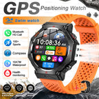 T-Rex 3 Ultra Militärische GPS-Smartwatch 10ATM Wasserdicht Kompass Höhenmesser Barometer AMOLED Herren HD Anruf Sport-Smartwatch