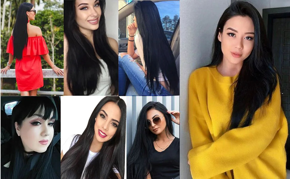 8 Stück Clip In Echthaar Extensions 100% Echthaar Clip In Natürliche Haarverlängerungen Glatte Haarteile 14-26 Zoll Remy Haar
