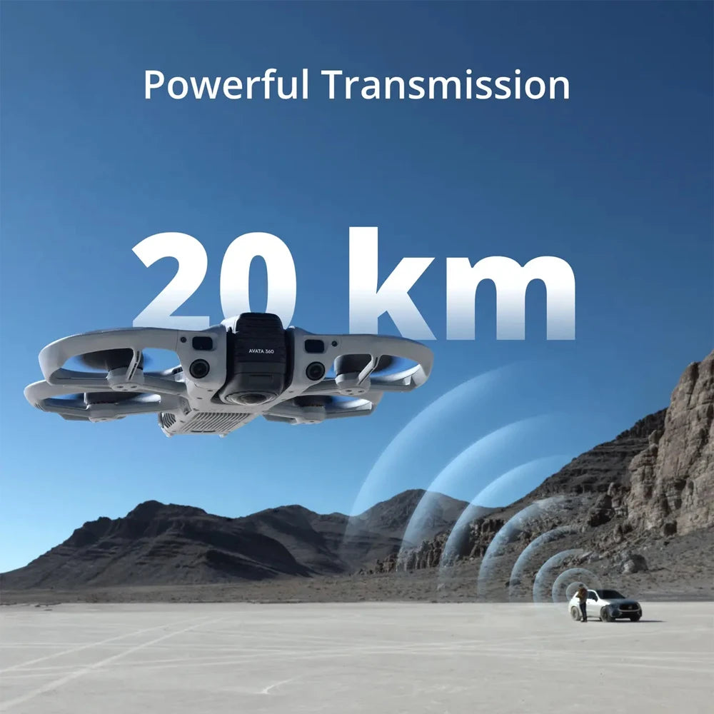 DJI Avata 360 Drohne 1-Zoll-Sensor 8K HDR Panorama Drohne 4K Einzelobjektivmodus 20km Reichweite 4G Verbesserte Übertragung FPV Quadcopter Avata 360