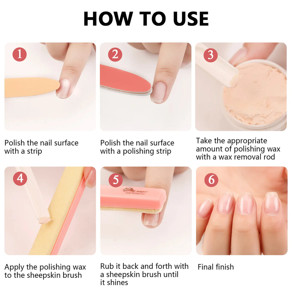Make-up-Set Nagelpufferblock Feilen Maniküre Puffer für Nagelpflege Werkzeuge Hochwertige Nagelpflege Puffercreme Maniküre-Set