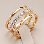 Kreativer exquisiter grüner Glas-Ranken-Ring für Frauen, Geburtstagsaccessoires, Geschenke, individueller Schmuck