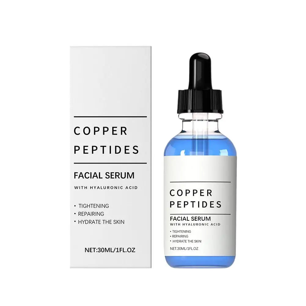 Kupferpeptid-Serum Anti-Falten-Entferner Antioxidans Hautstraffend Barriere-Reparatur Tiefe Hydration Hyaluronsäure-Gesichtsserum