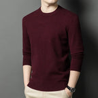 2025 Neuer Herren-Freizeitpullover Rundhals Langarm Strickpullover Rautenmuster Mode Vielseitiges Oberteil 2029