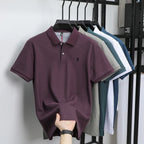 Polo-Shirt aus 100 % reiner Baumwolle, Kurzarm, High-End-Luxusmarke, Mode, Paul Pony Stickerei, Golf, Business Casual Herren T-Shirt