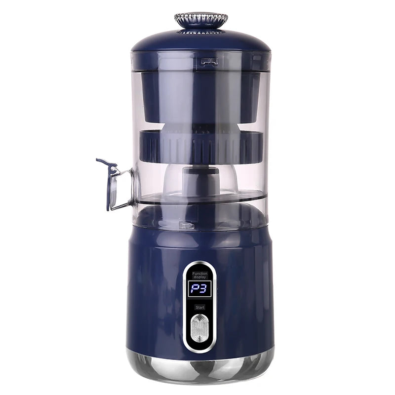Elektrische Orangenpresse Tragbarer Zitrusentsafter Fruchtsaftpresse Fruchtfleischabscheider Entsafter USB-Ladefunktion 600 ml Smoothie-Mixer