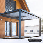 Transparente regendichte Beschattungsplane Leichte wasserdichte Planenabdeckung transparente Regenschutzplane 2x2m