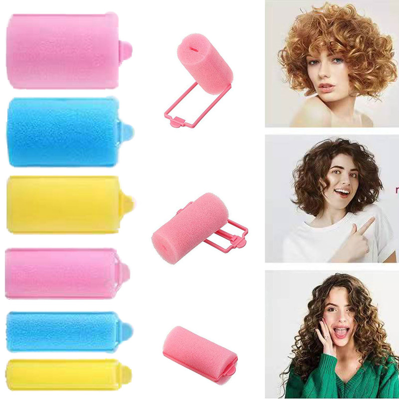 6-14 Stück weiche Schaumstoffkissen-Lockenwickler für Haare, Lockenwickler für Friseursalons, DIY-Locken, Friseurset, DIY-Heimhairstyling-Werkzeuge