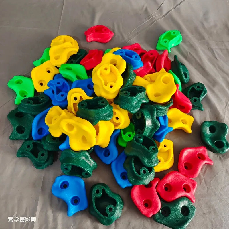 Kinder Kunststoff-Kletterwand-Griffe Spiele Indoor Outdoor Klettersteine Set Spielplatz DIY Felssteinwand Zufällige Farbe Hauptbild