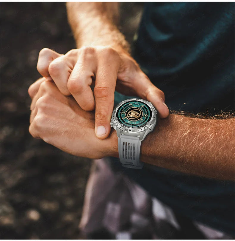 Smartwatch für Herren GPS Offline-Karten 2G ROM 10ATM Wasserdicht Herzfrequenz Tauchen Skifahren Wandern Robuste Smartwatch für Damen und Herren