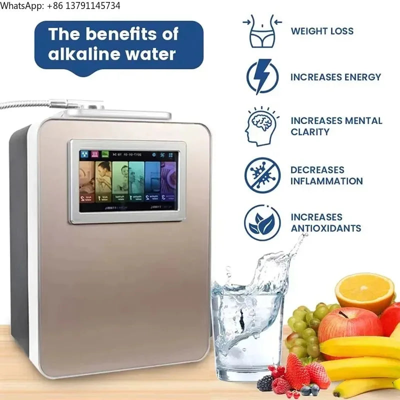 Wholesale PH 2.5-11.2 Platinum Coating 11 Plates Alkaline Water Ionizer Water Treatment Appliances Japan Kangen Water Dispenser