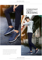 YRZL Herrenschuhe Frühling Herbst Wasserdichte Wandersneaker Freizeit Herren Ledersportschuhe Rutschfeste Tennisschuhe für Herren