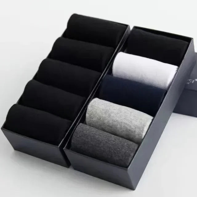 20 Stück/Los Herren Socken aus reiner Baumwolle Übergröße Einfarbig Freizeit Business Lange Socken Atmungsaktive Weiche Herrensocken EU39-48
