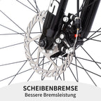 Vankel 27,5 Zoll Mountainbike für Erwachsene, 21-Gang-Schaltung, Dual-Scheibenbremsen, All-Terrain-Fahrrad für Herren & Damen Fahrradgeschenke