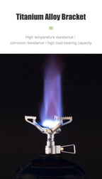 BRS Outdoor Gas Stove Mini Camping Gaskocher 25g Ultraleicht Titan Picknick Wanderkocher Überlebensofen BRS-3000T
