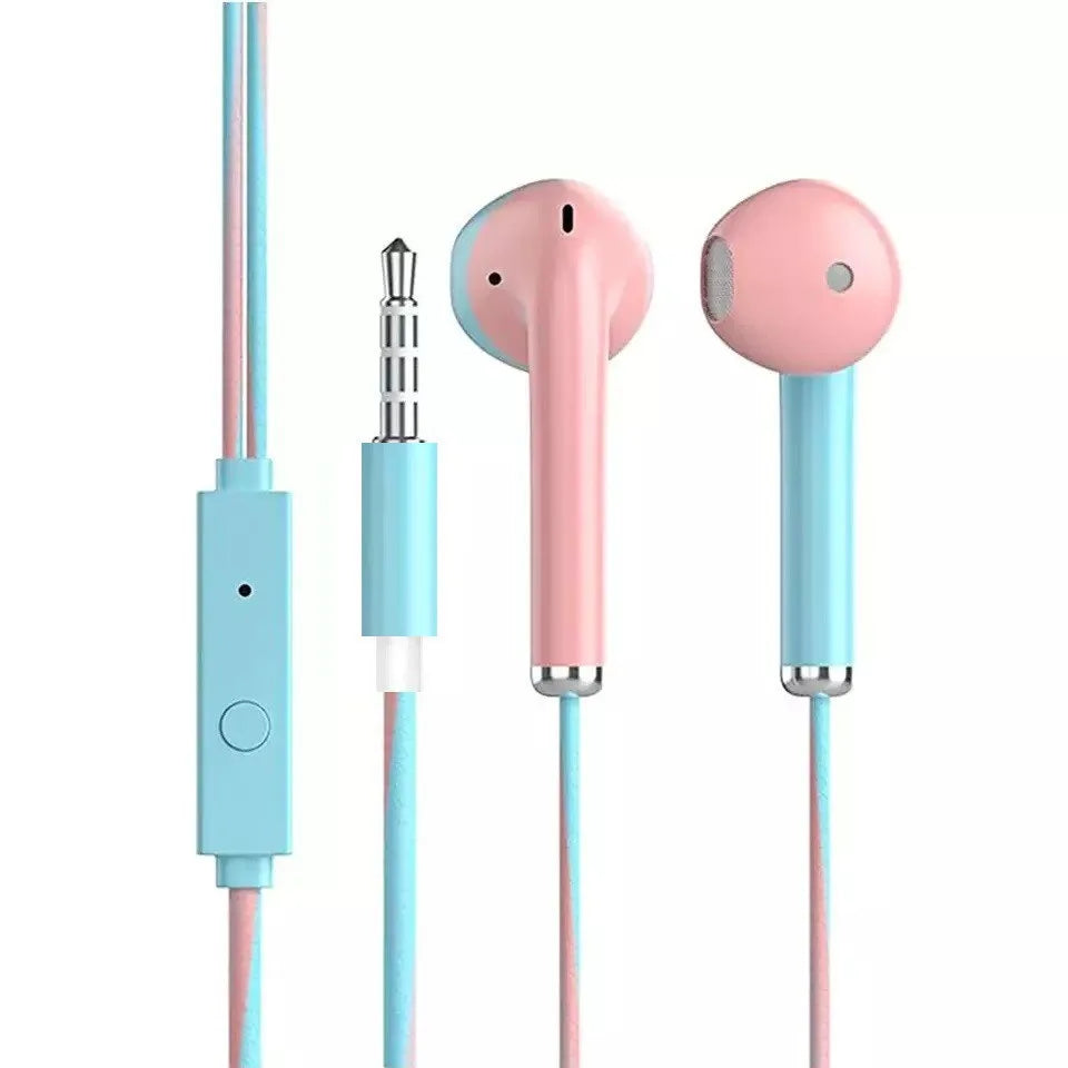 3.5mm Kabelgebundene Kopfhörer mit Bass In-Ear-Stereo-Kopfhörer Musik Sport Gaming Headset mit Mikrofon für Xiaomi IPhone Huawei Samsung