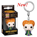 Neue FUNKO Schlüsselanhänger Disney Dämonin Prinzessin Bella Arielle Alice Anna Elsa Bell Jack Sally Stitch Actionfigur Spielzeug Ornamente