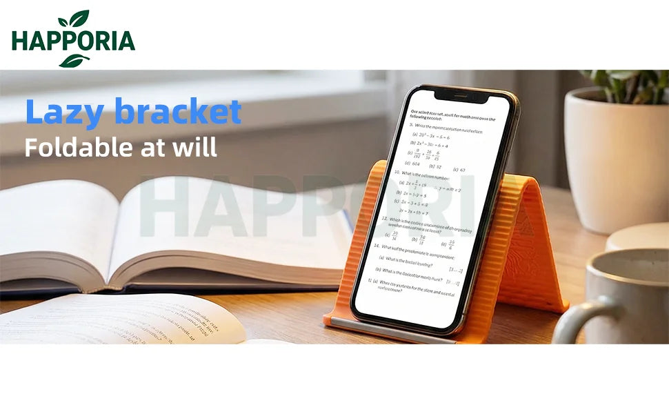 HAPPORIA Tragbarer faltbarer Silikon-Handyhalter Flexibler, biegsamer, mehrfach verstellbarer Ständer für Universal-Handy-Tablet