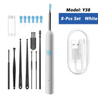Intelligenter visueller Ohrenreiniger HD Ohrenstäbchen Otoskop USB-C-Ladeendoskop Ohrenschmalzentferner Ohrenschmalz-Entfernungswerkzeug Ohrenschmalz-Minikamera Gesundheitspflege-Set