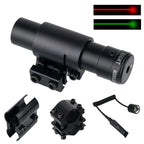 Outdoor Rotpunkt-Rot-/Grün-Laservisier Jagdzubehör Sport-Weitdistanz-Laserkalibrator für 11/20mm Schiene