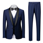 Herren Casual Business Anzug Smoking High End Marken Boutique Mode Sakko Weste Hose Bräutigam Hochzeitsanzug Party Anzug