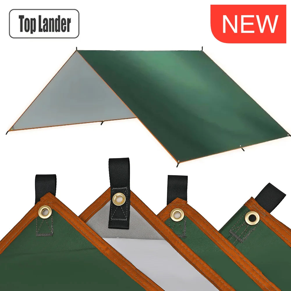 Campingplane Wasserdichtes Zelt Touristenmarkise Schatten Gartenüberdachung Strandsonnenschutz Outdoor Ultraleichter Sonnenschutz Wandern Rucksackreisen
