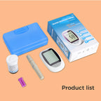 Medizinischer Blutzuckermesser 50 Blutzuckerteststreifen Lanzetten Blutzuckermessgerät Kit Zuckermonitor Glucometro für Diabetes mmol/L oder mg/dL