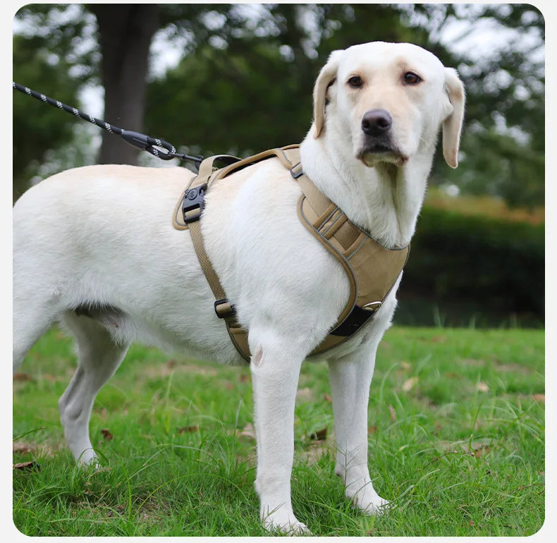Anti Pull Dog Harness for Large Medium Dogs Reflective Escape Proof Tracker Chest Strap Breathable Adjustable Pet Supplies