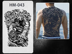Magic Juice Tinte Wasserdichte Tattoo Aufkleber Große Größe Kräutersaft Temporäre Tattoos Männer Body Art Drache Tiger