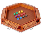 Sechsseitiges Flipping-Spiel, Holz-Zahlenspiel, Shut-The-Box-Würfelspiel - Eltern-Kind-Brettspiel, Bar-Party, Freizeit-Glücksspiel