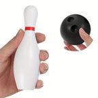 Kinder Bowling Set Familie Indoor Ball Partyspiel Sportspielzeug Bälle Pins Bowling Spielzeug Plastik Lustiges Bowling Set Kinderspiel TMZ
