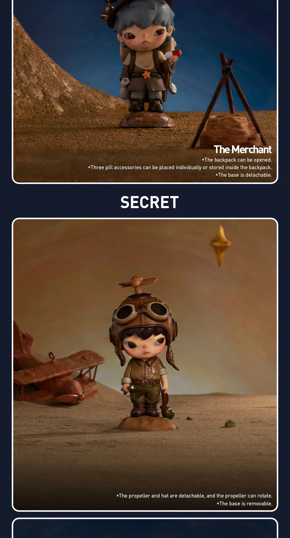 POP MART Hirono x Le Petit Prince Serie Blind Box Spielzeug Mystery Box Mistery Caixa Actionfigur Überraschung Süßes Modell Geburtstagsgeschenk