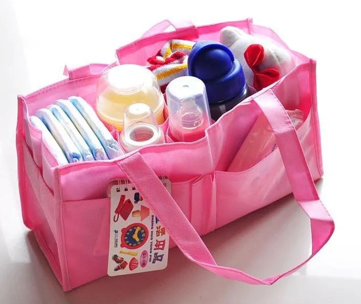 Tragbare Wickeltasche Flaschenaufbewahrung Multifunktionale separate Tasche Windel Umhängetasche Babytasche Windel-Organizer