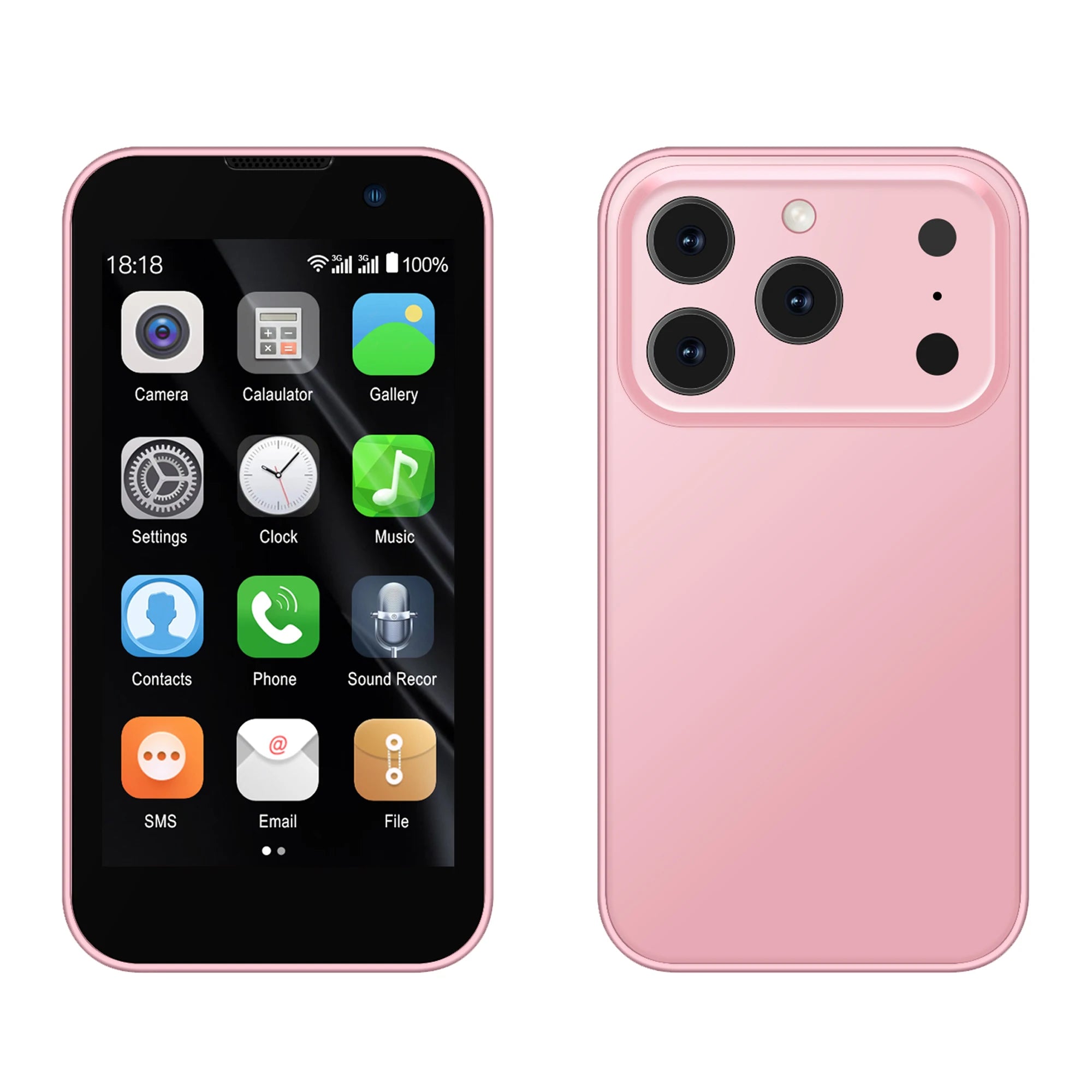 SERVO 17SE MINI 3G winziges Smartphone Android System Play Store 2GB+16GB WhatsApp GPS WiFi Dual-SIM 3.0" kleines intelligentes Handy