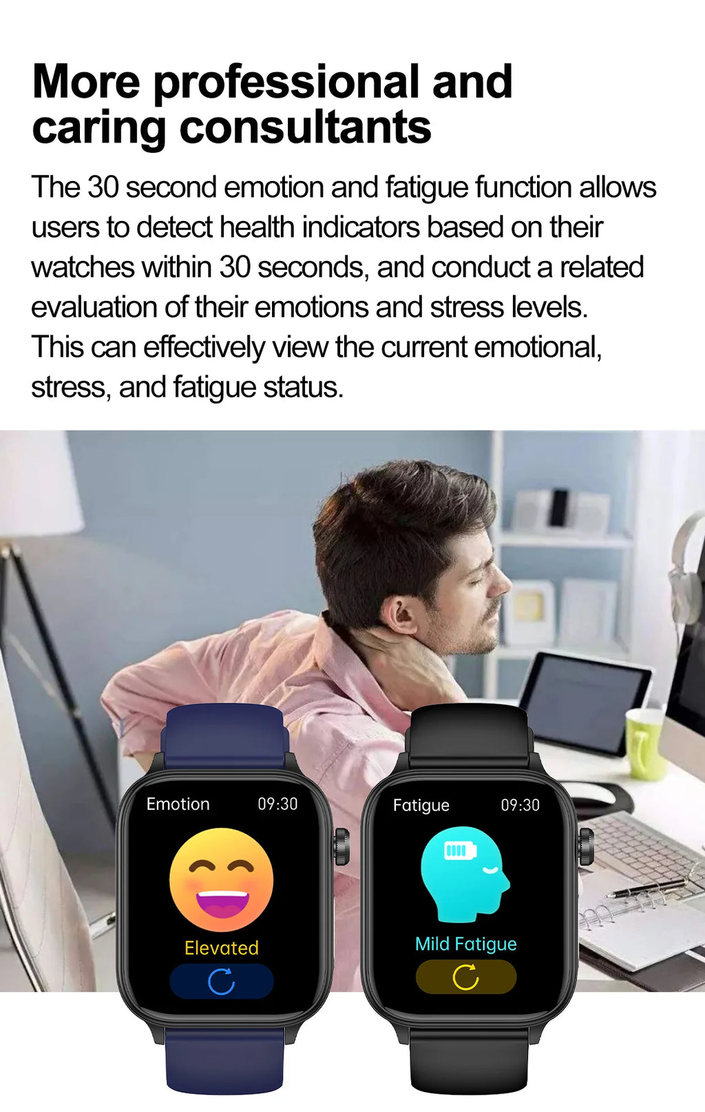 2025 Neue KI-Diagnose Blutfette Harnsäure Körperzusammensetzung Test Smartwatch für Herren EKG+PPG Bluetooth Anruf Gesundheits-Smartwatch
