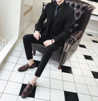 Neue Anzüge (Blazer + Weste + Hose) Herrenmode Business Hochzeit Gentleman Voller Professioneller Interview Formeller Freizeit Anzug