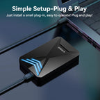 Launchbox 2T Spiele-Festplatte für PS4/PS3/PS2/Wii/WiiU/GAMECUBE etc. mit über 4200 3D/PC-Spielen, tragbare Spielekonsole für Laptops