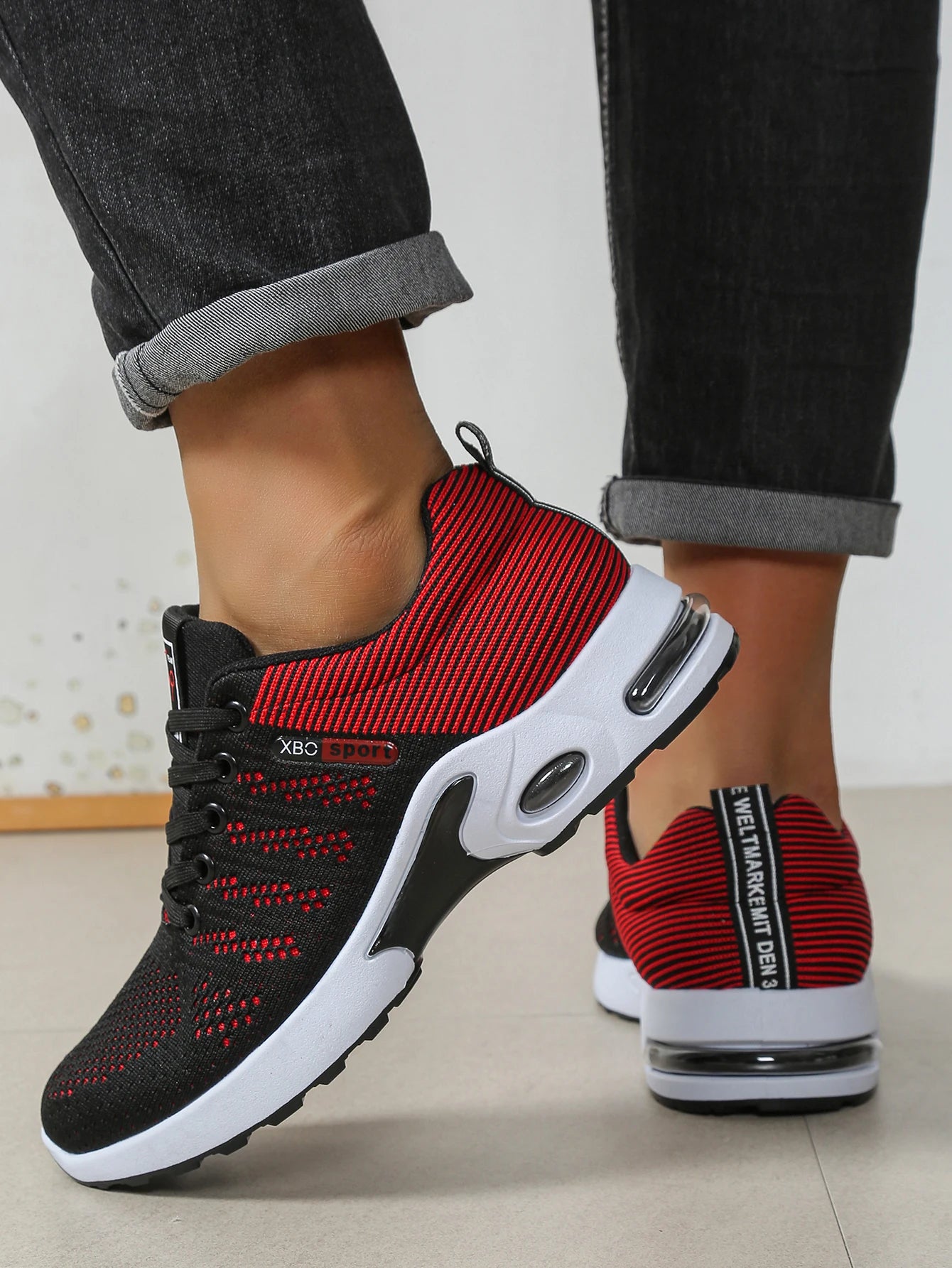 Herrenschuhe Mode Super Atmungsaktive Schnür-Laufschuhe – Rutschfest, langlebig und kissenweich – Herren Mode-Sneaker