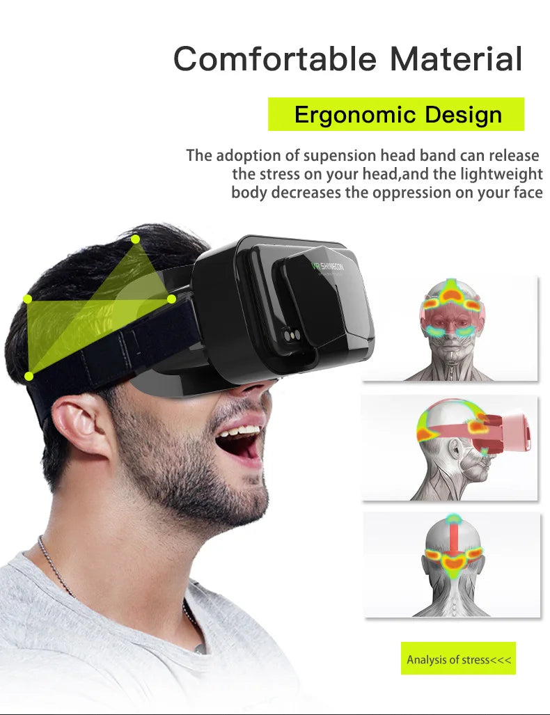 VR Brille 3D Virtual Reality Headset Geräte Helm Linsen Goggles Smart Für Smartphones Handy Mobil Spiel Viar Viewer Set