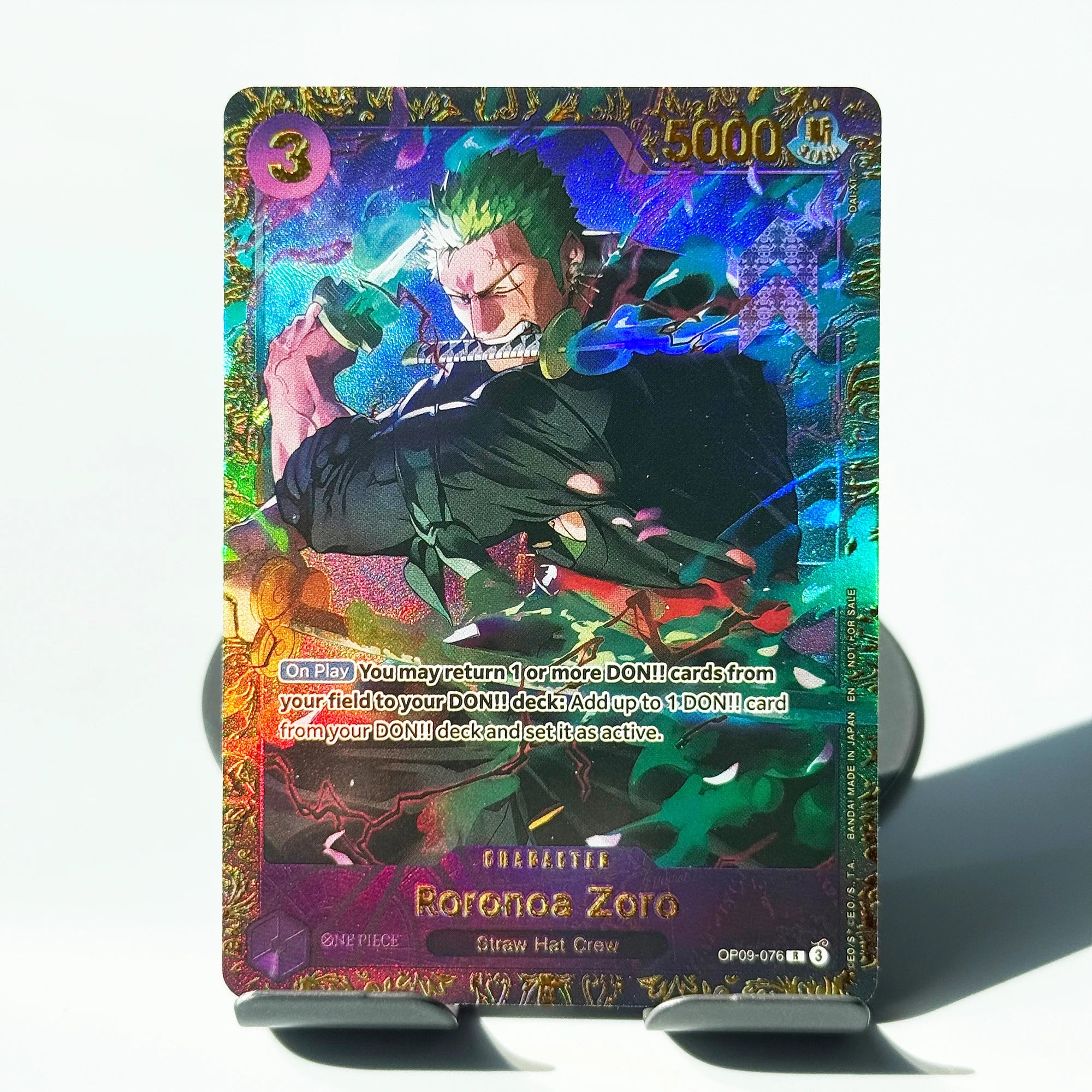 One Piece Roronoa Zoro Serien-Set Championship Treasure Cup Promo Anime Sammlerstücke DIY Replik-Karten Texturkarte