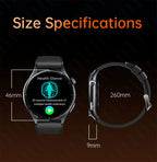 2026 Neue Smartwatch NFC EKG+PPG Blutsauerstoff Harnsäure Blutdruck Saphir Smartwatch Herren für Android iOS Smartwatch Herren