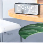 Radiowecker FM Bluetooth Lautsprecher Tragbarer Subwoofer Caixa De Som Sound Box Musik Drahtlose Mini Tieftöner Bocina Lampensäule