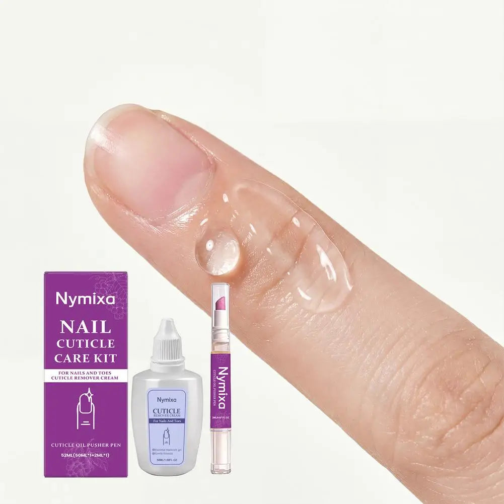 1/2er-Set Nagelhäutchenpflege-Kit, Nagelhaut-Erweichungsöl, Nagelhautentferner für Gel, überwachsene Nagelhaut erweichen, Peeling für Nägel Zweitbild