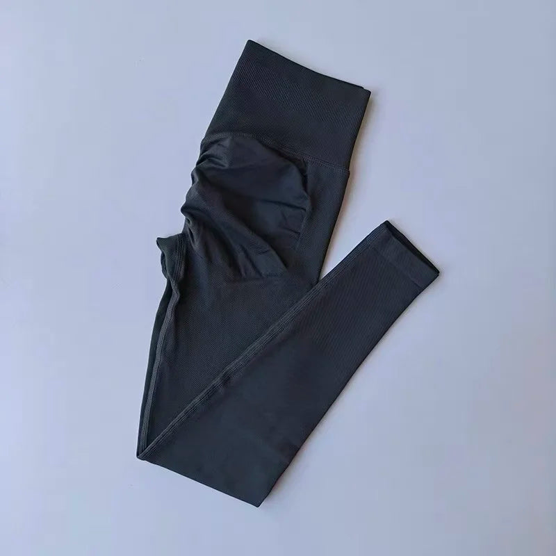 Nahtloses Yoga-Set für Damen, Beauty-Rücken-Sport-BH, Unterwäsche, Pfirsich-Po-Fitness, hohe Taille, Leggings, Gymnastik-Yoga-Set, Pilates-Set