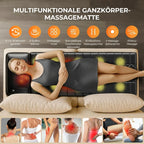 Shiatsu-Massagematte, Ganzkörper-Vibrationsheizung, Tiefengewebs-Schmerzlinderung für Rücken, Nacken, Beine, Massageauflage für Zuhause oder Büro