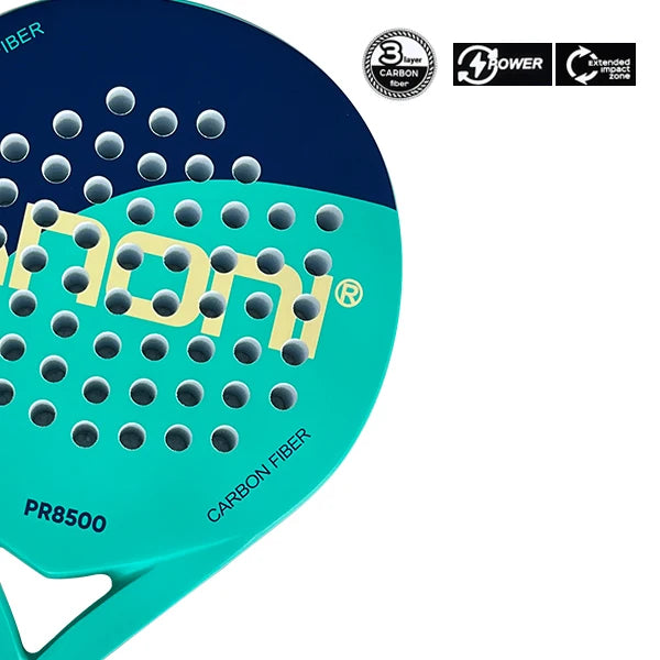 IANONI Padel-Schläger Carbon-Oberfläche mit EVA Memory Flex Schaumkern Padel-Tennisschläger Leichtgewicht