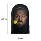 Neue 3D-gedruckte Kanye Maske Drake Elastisches Mesh Vollgesichtsmaske für Unisex Cosplay Kopfbedeckung Party Simulation Sturmhaube Mütze Kopfbedeckung