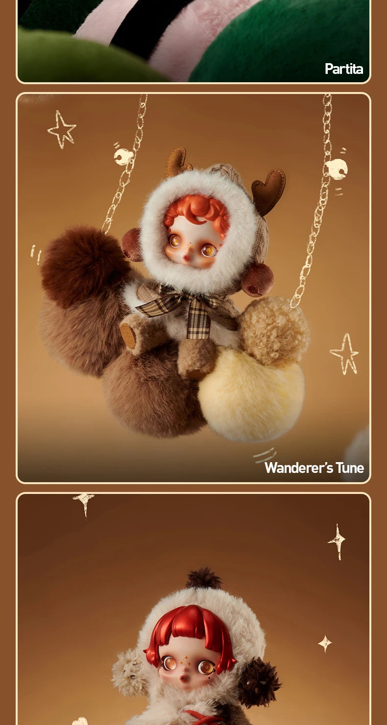 POP MART SKULLPANDA Winter Symphony Series Blind Box Mystery Box Guess Bag Spielzeug Puppe Süße Anime Figur Schreibtisch-Ornamente