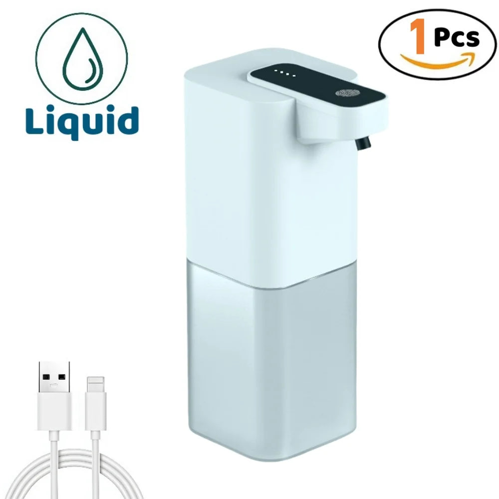 Automatischer Flüssig-/Schaumseifenspender, berührungsloser elektrischer Spender, USB-wiederaufladbar mit Infrarotsensor für Bad, Küche