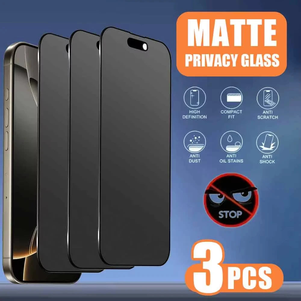 Matt-Blickschutzfolie für iPhone 17 Pro Max Air 14 15 13 11 12 16 Pro Max 7 6 8 Plus XR XS X SE 2 3 Weiche Keramikfolie Hauptbild